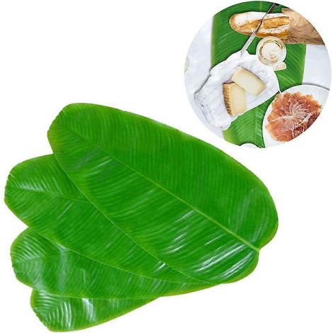 Set de table décoratif en forme de feuille de bananier (5 pièces) (1/4)