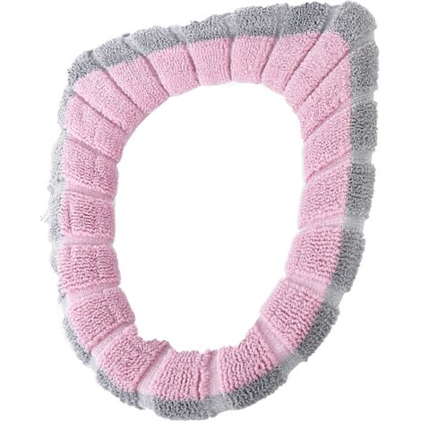 Coussin de siège de toilette doux, confortable, protection pour WC, accessoire salle de bain, installation simple, pour tous les sièges standard (1/5)