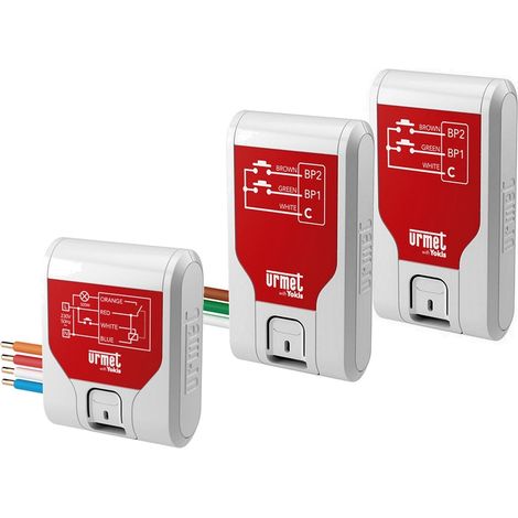 Urmet – Télérupteur radio Zigbee 500W – 2 émetteurs encastrés – Portée 100m² – Installation sans fil – KITVVUP