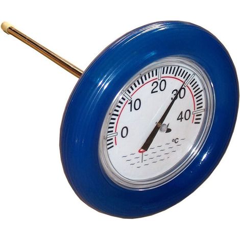 Ahlsen Blauer Thermometer-Rettungsring, Poolthermometer mit blauem Schwimmring (1/3)