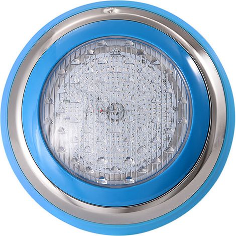 Ahlsen Tauchbare LED-Schwimmbadleuchte für Schwimmbaddekoration, LED, wasserdicht, IP68, mehrfarbiger Schwimmbadstrahler – positives weißes Licht 230 mm – 9 W (1/5)