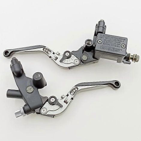 Ensemble de pompe supérieure de frein modifié pour moto Lifan KPR150 en acier argenté (gris) (1/5)