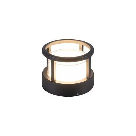 Lampe sur pied LED cylindrique extérieure étanche, allée, pilier, jardin, pelouse –