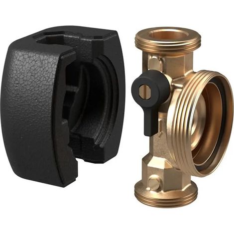 Vortex Carcasa de bomba V 1 1/4'' exterior, con anillo de estanqueidad, válvula antirretorno y de cierre integradas, cubierta aislante, dos juntas planas, 301-101-237