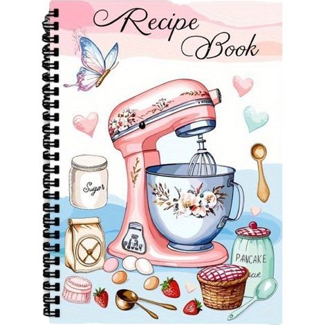 Rezeptbuch mit übersichtlichen Umrissen, Küchenplaner, kompatibel mit der Ernährungsverfolgung