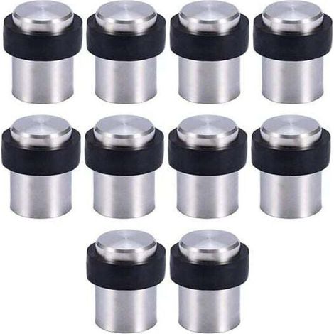 10 fermaporta da pavimento in acciaio inox da 4,5 cm, fermaporta, bloccaporta (1/5)