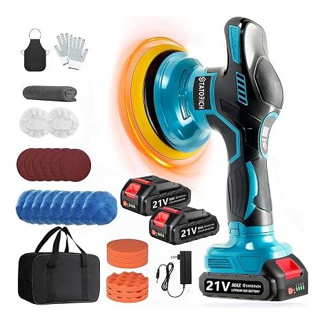 Car Polisher Sans RPM Batteries Kit (1/5)
