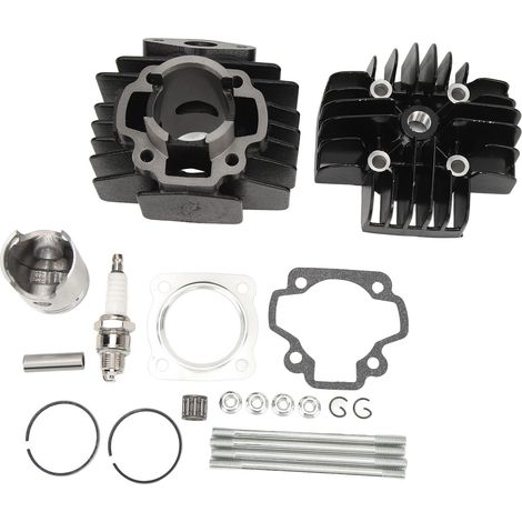 Top-End-Kit inklusive Zylinder, Kolben, Dichtung und Zylinderkopf mit 40 mm Bohrung (Art.-Nr. 4J2 11111 00 00) mit Zündkerze für PW50 QT50