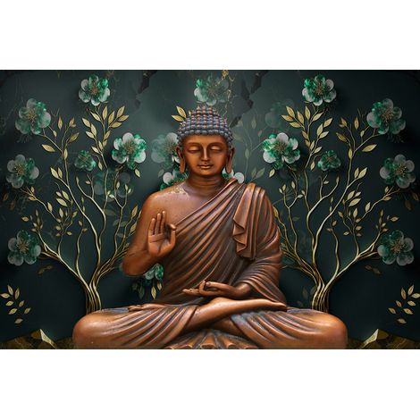 Papier peint panoramique - ZEN - Bouddha - 130 cm x 87 cm (1/2)