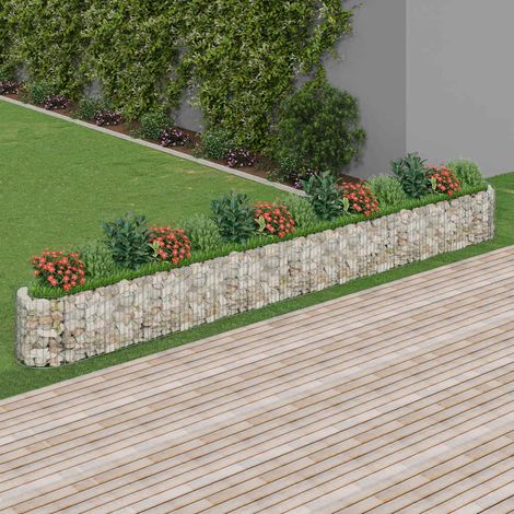 vidaXL Lit surélevé à gabion Fer galvanisé 540x50x50 cm (1/5)