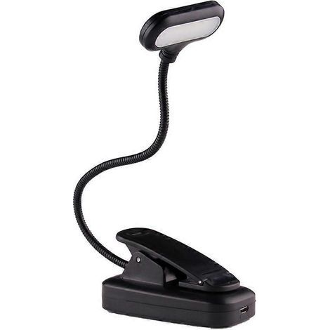 Lampe de lecture LED rechargeable. portable et flexible. à clipser pour les voyages. (1/5)