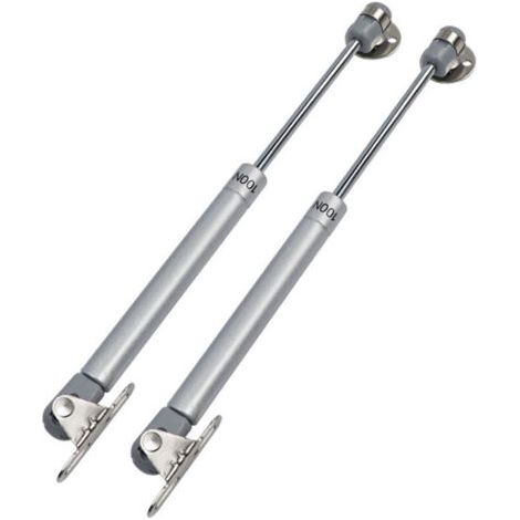 2 Pcs Vérin à Gaz,Charnière Porte Placard,100N Amortisseurs,pour portes de placard,portes en bois,portes à lamelles en bois,armoires,coffres à jouets (1/4)