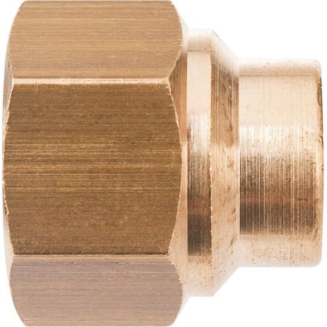 Raccord laiton droit à souder - F 3/8' - diamètre 10 mm - 270GC