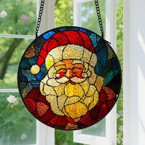 Capteur de Soleil en Vitrail Décoration Spirituelle pour Maison 15cm (1/4)