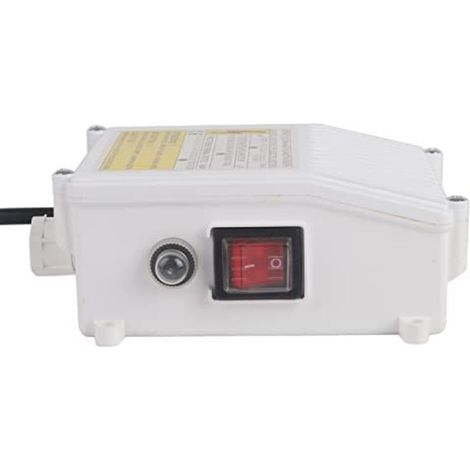 Steuerkasten für Tauchwasserpumpen, Steuerkasten für Wasserpumpen mit integriertem Wärmeschutz (1500 W, EU-Stecker, 220 V)