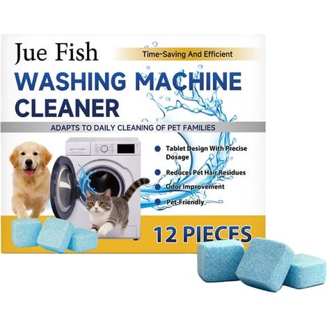 LYERCW - Le nettoyant pour lave-linge élimine les poils d'animaux accumulés et combat les odeurs pour des machines à laver fraîches et propres. (1/5)