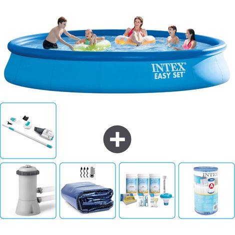 Intex Piscine Easy Set Ronde - 457x84 cm - 6-pièces S31171 (1/5)
