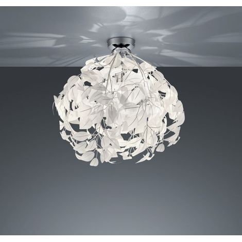 Plafoniera Interno Moderna E27 Foglie Lavabili 38 cm Leavy GD Trio (1/10)