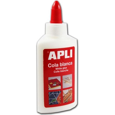 Colle vinylique PVA - APLI - 40 g - Non toxique - Lavable - Application facile