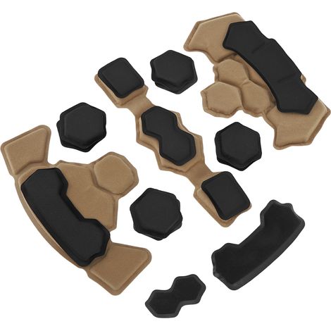 Kit de rembourrage pour casque, coussin en mousse à mémoire de forme, tapis de protection universel pour moto, vélo et moto, imperméable, couleur désert. (1/5)