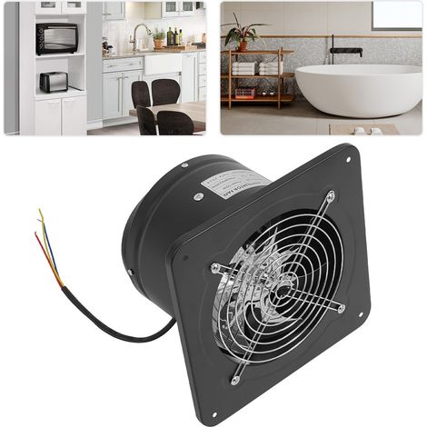 180mm Ventilateur métallique Ventilateur d'extraction d'air Extracteur mural Ventilateur d'extraction d'air de cuisine (1/5)