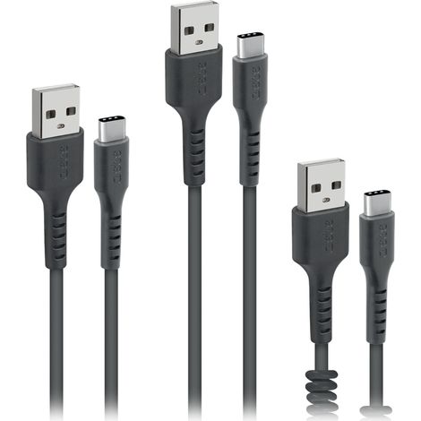 SBS TEKITUSBC3IN1K cavo USB USB 2.0 2 m USB A USB C Nero (1/3)