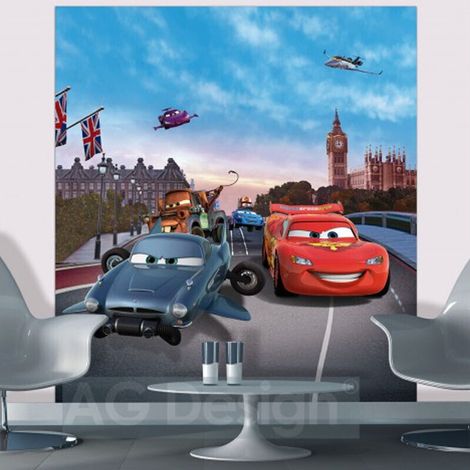 Papier Peint XL intisse Cars 2 Disney 180X202 CM (1/4)