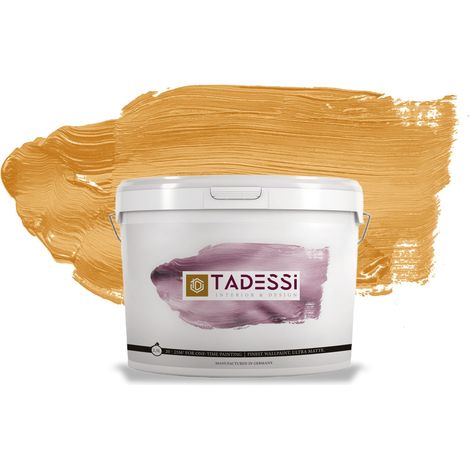 TADESSI Color Vista Wandfarbe Orange - Ocker - Matte Dispersionsfarbe - Innenfarbe für Wand und Decke