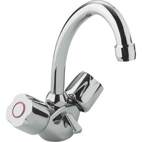 Robinet Mélangeur de Lavabo Bec Haut HAMMEL Senso Classic Chromé - 3801-1