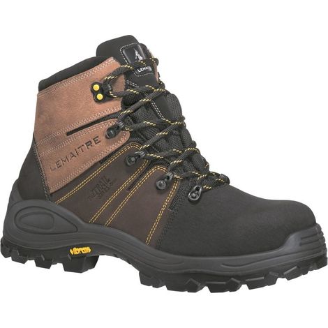 Scarpe antinfortunistiche Lemaitre Trek Brown S3 CI SRC 100% non metalliche Marrone 42