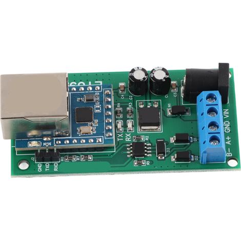 RS485 Ethernet-Konverter 9600 BPS, TVS-Überspannungsschutz, TCP/UDP-Modul, 12 V, ohne RTU-Gehäuse (1/5)
