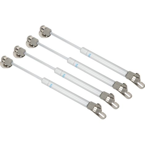 Jeu de 4 Amortisseurs à Gaz 10 Pouces Vérins de Levage 100N/22.5LB pour Porte de Camping-Car et Bateau, Supports de Maintien Renforcés (1/5)