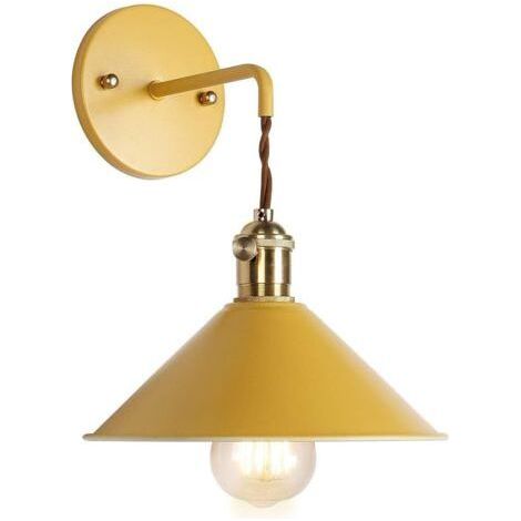 Créatif Rétro Applique Murale Intérieur Vintage Lampe Murale Industriel Lampe de Mur Fer à Repasser Art Déco E27 Base pour Bar, Chambre à Coucher, Cuisine, Restaurant, Café, Couloir (1/5)