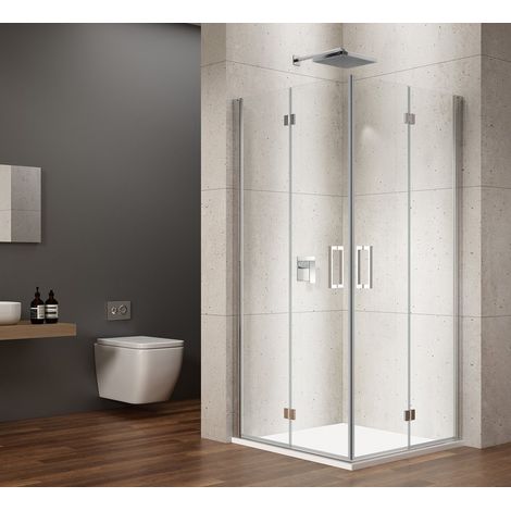 LORO Paravent carré 900x900 mm, entrée d'angle (1/4)