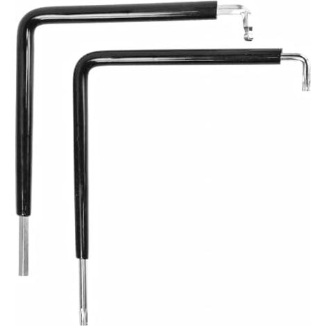 Lot de 2 Outils de Réglage pour Fenêtres avec Film Thermorétractable, Clé de Réglage pour Montage des Fenêtres, Clé Torx 15, Hexagone 4 mm et Tête Sphérique 4 mm (1/5)