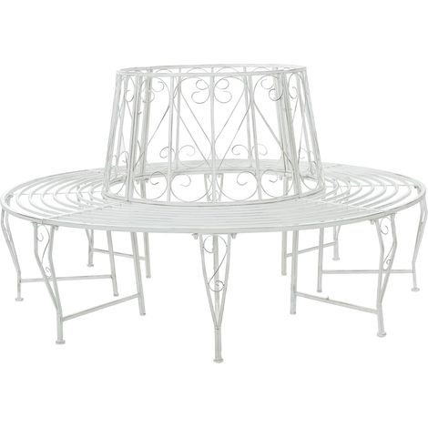 Banc d'Arbre 8-Nombre de places Ø 160 x 89 cm Acier vidaXL
