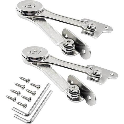 Charnières de support 2 pièces, hauteur réglable, pour portes de meubles, (1/4)
