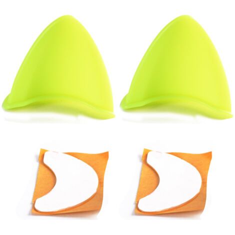 QORVA- Oreilles de chat en Silicone avec bandes, 2 pièces, accessoires de casque mignons pour moto de Ski (casque non inclus) (1/5)