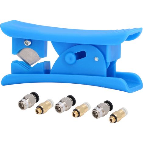 Tuyau PTFE avec coupe-tube, raccords pneumatiques, kit d'alimentation à distance, accessoires pour imprimante 3D - 2m, 4mm, 1/8" (1/5)
