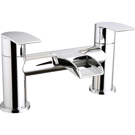 Waterfall Bath Filler Mixer Tap Chrome Bathroom Lever Faucet (1/5)