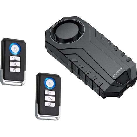 Filiyano-Alarme antivol pour moto et vélo avec 2 télécommandes, alarme de sécurité étanche avec capteur de vibrations (1/3)