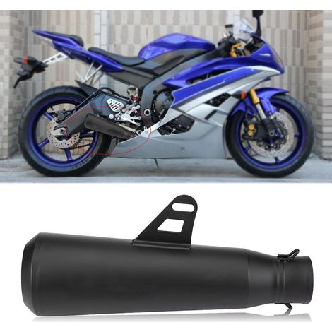 Pot universel 51mm pour moto, silencieux d'échappement modifié, compatible Kawasaki Honda Yamaha, Style 1, tuyau acier résistant, performance améliorée. (1/5)