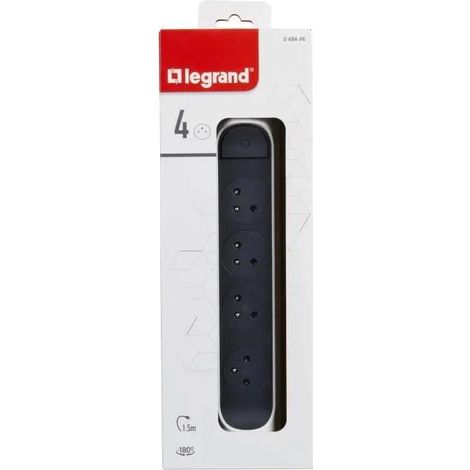 Legrand Multipresa Rotante Modello 2023 Bianco Grigio