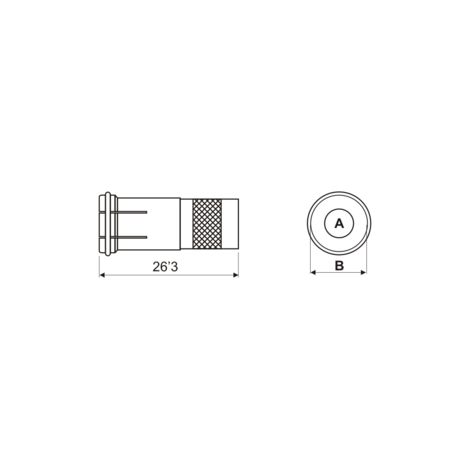 Conector F Macho Coaxial 7mm Rapido A Torsion (1/2)