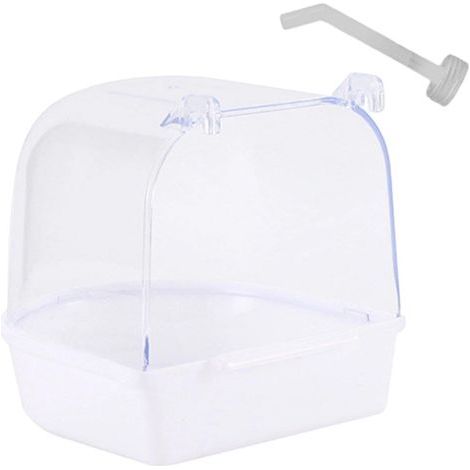 1 Baignoire Oiseau Transparent Installation Extérieure Nettoyage Facile Pour Perroquet Perruche (1/5)