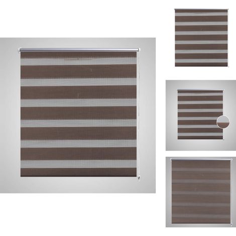 Jalousien & Rollos - Doppelrollo Seitenzug Duo Rollo 120 x 175 cm brau (1/5)