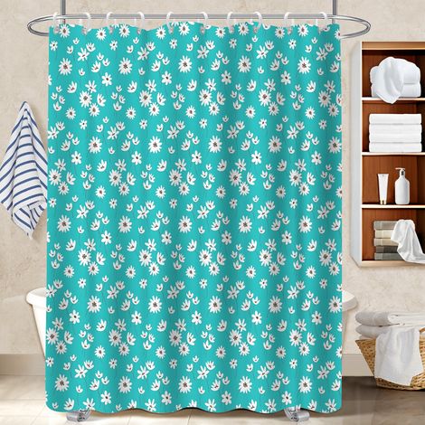 Rideau de douche en polyester 180x180 Épais protection douche pour protéger le sol des éclaboussures efficacement (1/5)