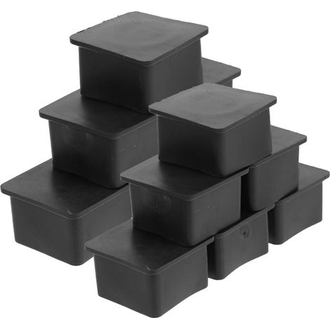 Lot de 20 protège-pieds de meubles carrés, en caoutchouc PVC (1/5)