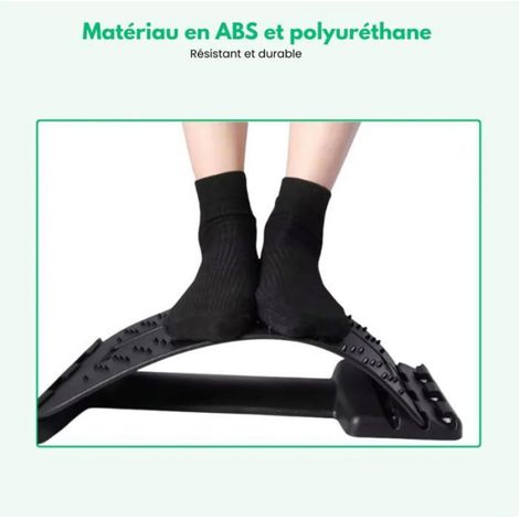Planche Lombaire - Support Lombaire Ergonomique Antidérapant - Réglable Sur 4 Niveaux - Pour Soulagement Du Dos - 1 Pièce (1/5)