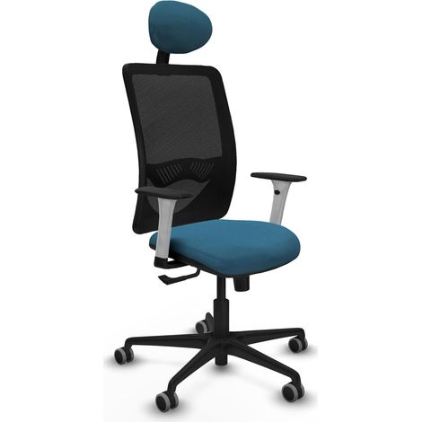Sedia da ufficio piqueras y crespo Zulema bianco comfort supporto lombare (1/2)